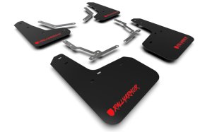 Ford Focus RS Mud Flap - Rally Armor - UR with Red Altered Font Logo - Black - `16-`19